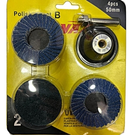 4 PARÇA PİMLİ FLAP ZIMPARA SETİ