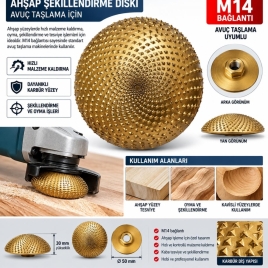 AHŞAP VE PLASTİK RASPALAMA TÖRPÜSÜ M14-50MM ÇAP