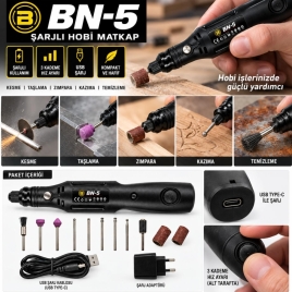 BN-5 Şarjlı Gravür Makinesi 3.6v