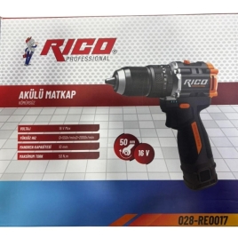 Rico Şarjlı Matkap Çift Akü 16V