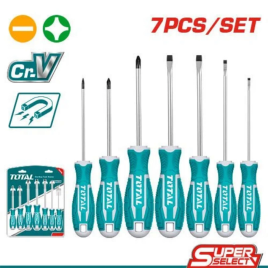 Total 7 Parça Çelik Tornavida Seti